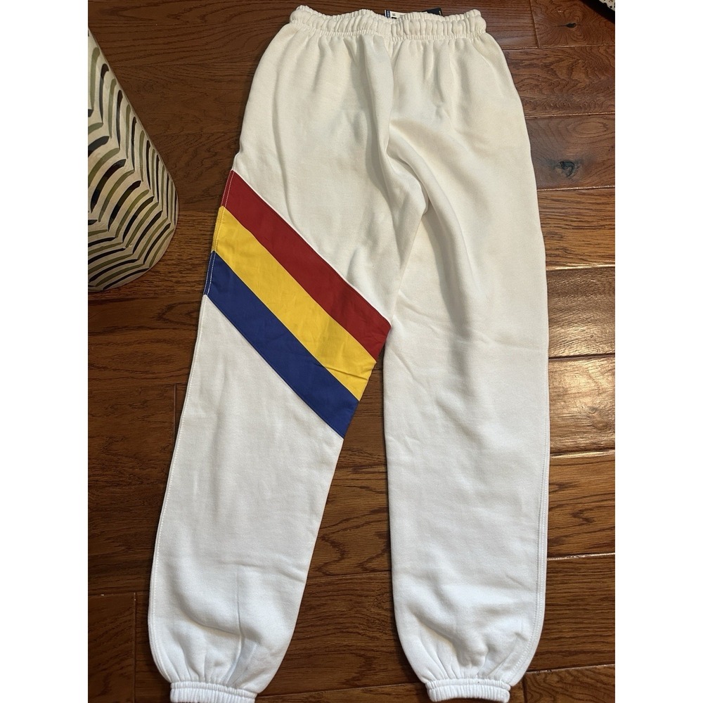 NWT Polo Ralph Lauren White 92 Racing 1 Joggers Size XS Unisex - Picture 9 of 12